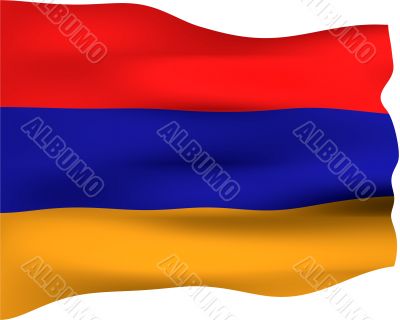 3D Flag of Armenia