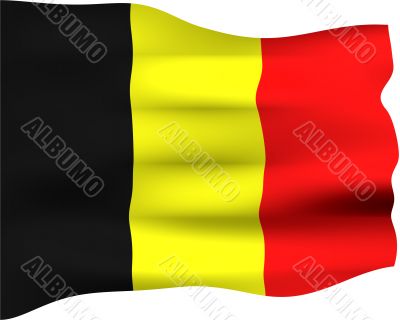 3D Flag of Belgium