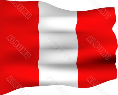 3D Flag of Peru