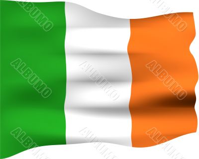 3D Flag of Ireland