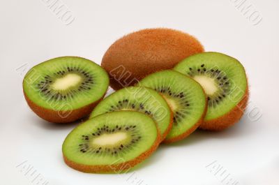 Fresh sliced kiwi
