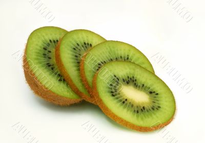 Fresh sliced kiwi