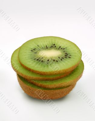 Fresh sliced kiwi