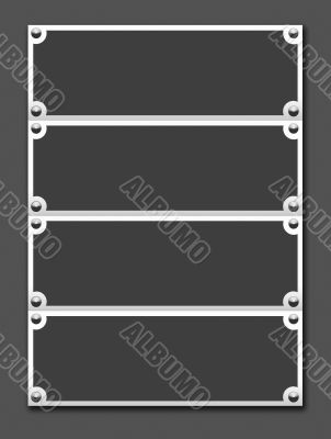 Metallic border