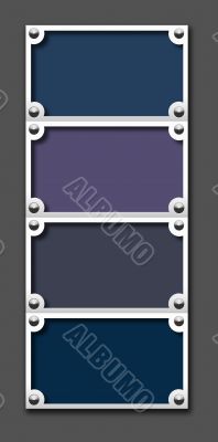 Metallic border