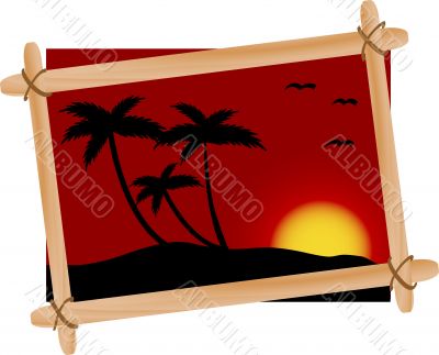 Sunset on the beach