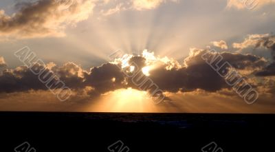 Cloud on a sunset