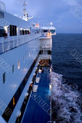 Evening onboard, Baltic sea