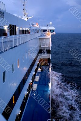 Evening onboard, Baltic sea