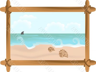 Seascape with shells