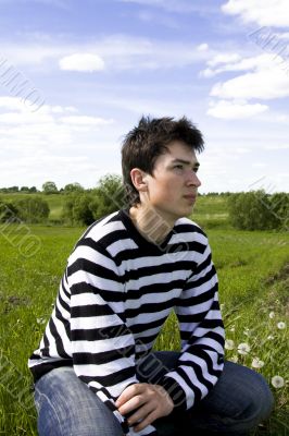 Portrait of the young guy