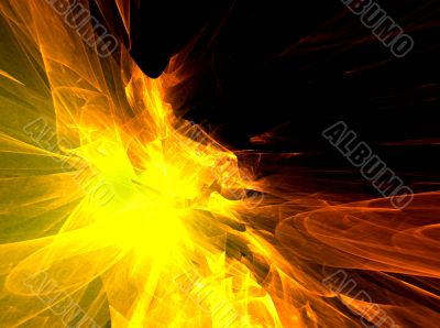 Abstraction fiery background