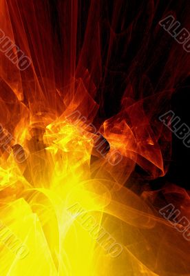 Abstraction fiery background