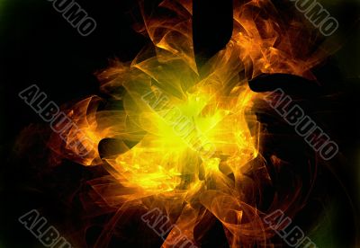 Abstraction fiery background