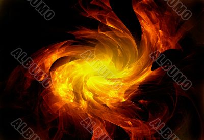 Abstraction fiery background
