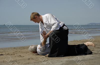 aikido on the beach