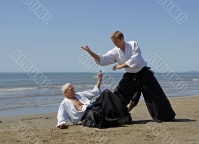 aikido on the beach