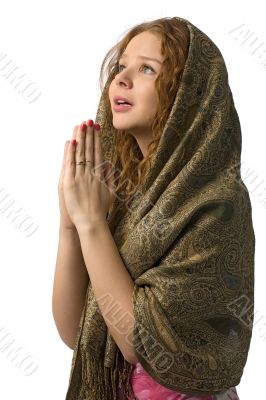praying woman