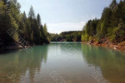 Turquoise lake