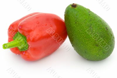 sweet pepper and avocado