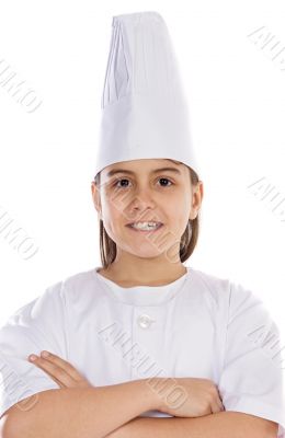 Adorable cook child