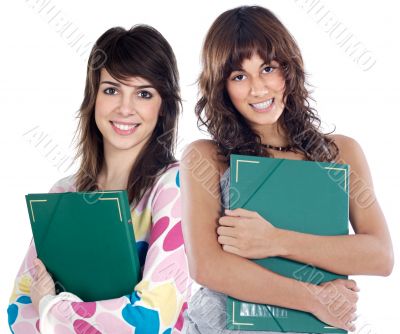 Two attractive students