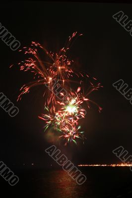 colorful fancy fireworks