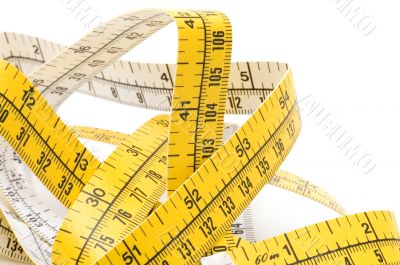 Yellow tape-line close up