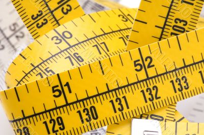 Yellow tape-line macro