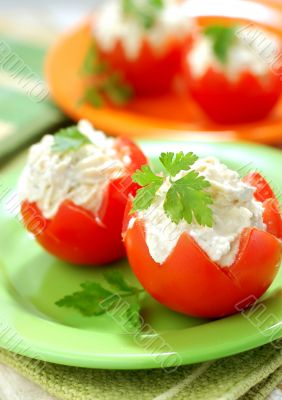 Tomatoes Stuffed with Feta