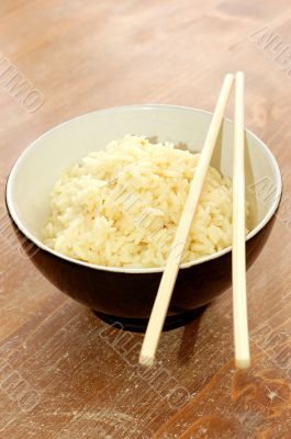 A bowl of healthy organic rice