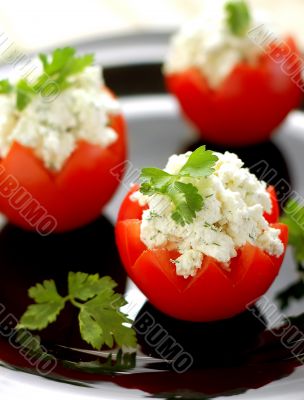 Tomatoes Stuffed with Feta