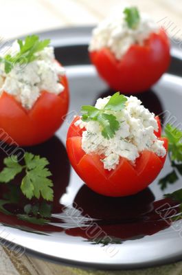 Tomatoes Stuffed with Feta