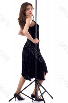 dancing girl with tripod