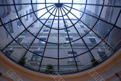 type of building through the glass ceiling