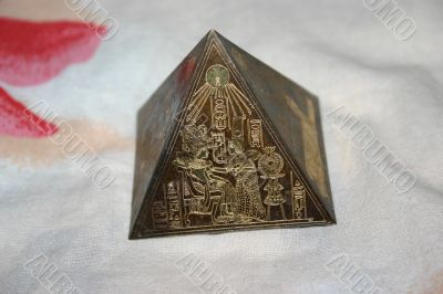 Small Egyptian pyramid.