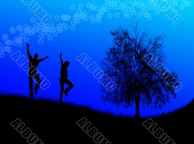 Jumping in the night