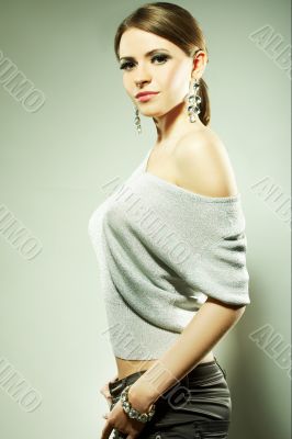 Portrait of a beautiful young sexy woman