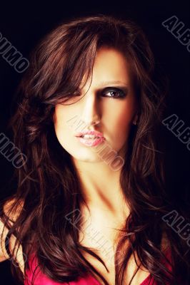 Portrait of a beautiful young sexy woman