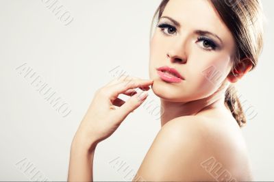 Portrait of a beautiful young sexy woman