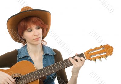 Woman with guitar