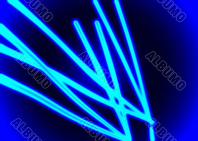 Blue neon abstract
