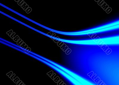 Blue neon abstract