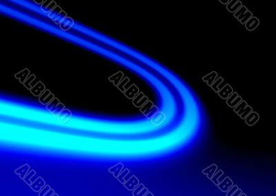 Blue neon abstract
