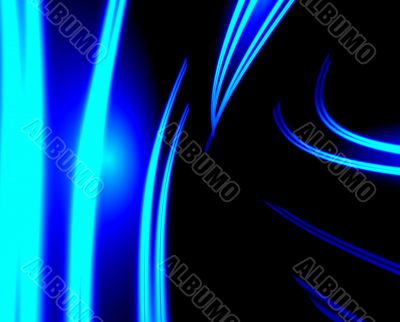 Blue neon abstract
