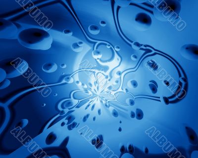 Blue bubbles fantasy