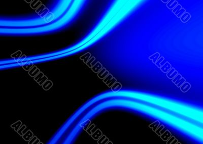 Blue neon abstract