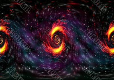 Space abstract, Sunny wind