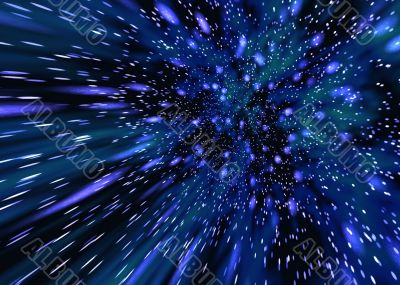 Space abstract. Stars