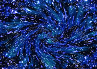 Space abstract. Stars